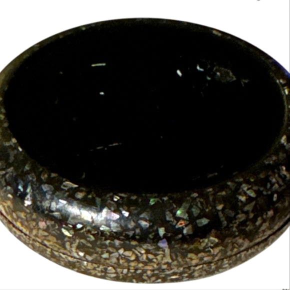 Black Multicolor Iridescent Trinket Holder, Jewelry, Small Items, Multi-use - Picture 2 of 4